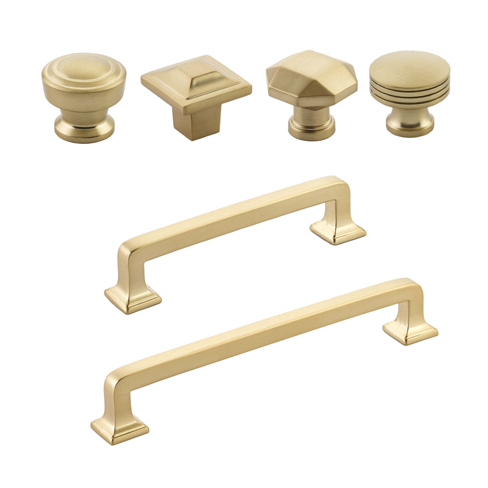 Dina Champagne Bronze Tab Finger Drawer Pulls in Various Sizes