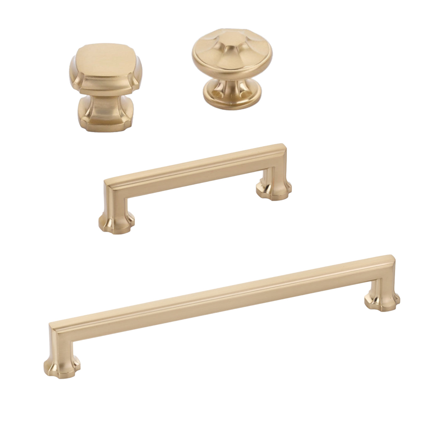 Champagne Bronze Regal Cabinet Knobs and Drawer Pulls