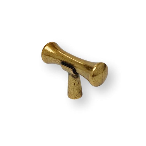 Fluted Antique Brass Jewel Ridge Cabinet Knobs and Pulls