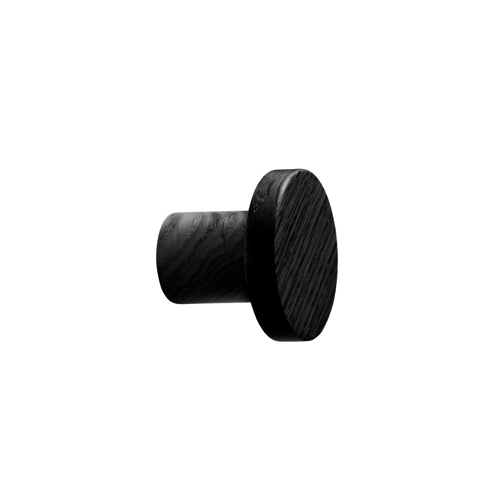 Black Lacquered Wood "Pinta" Cabinet Knob and Drawer Pulls - Forge Hardware Studio