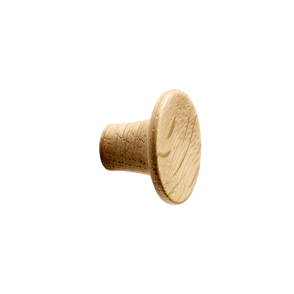 Lacquered Oak Wood "Tuba" Cabinet Knob and Drawer Pulls