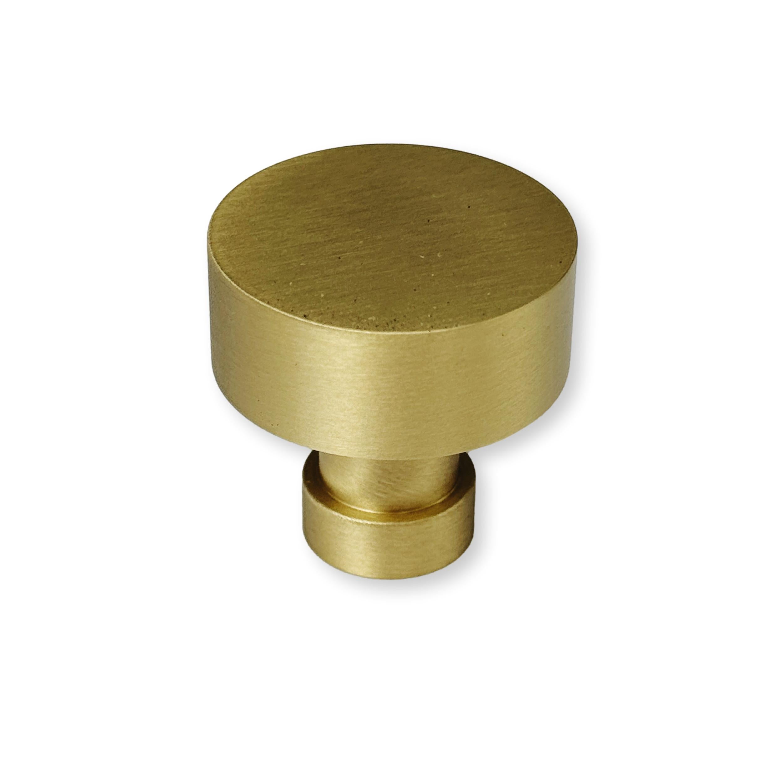 Satin Brass "Celeste" Drawer Pulls and Cabinet Knobs