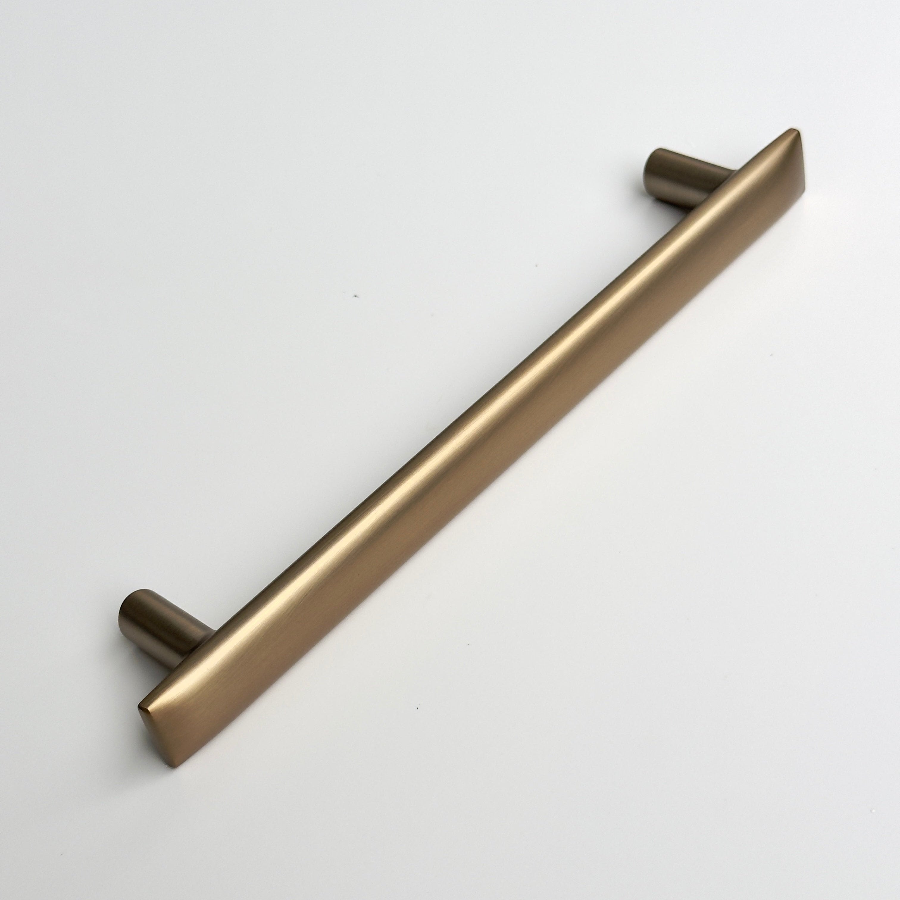 Brushed Bronze "Flow" T-Bar Cabinet Knob and Drawer Pull