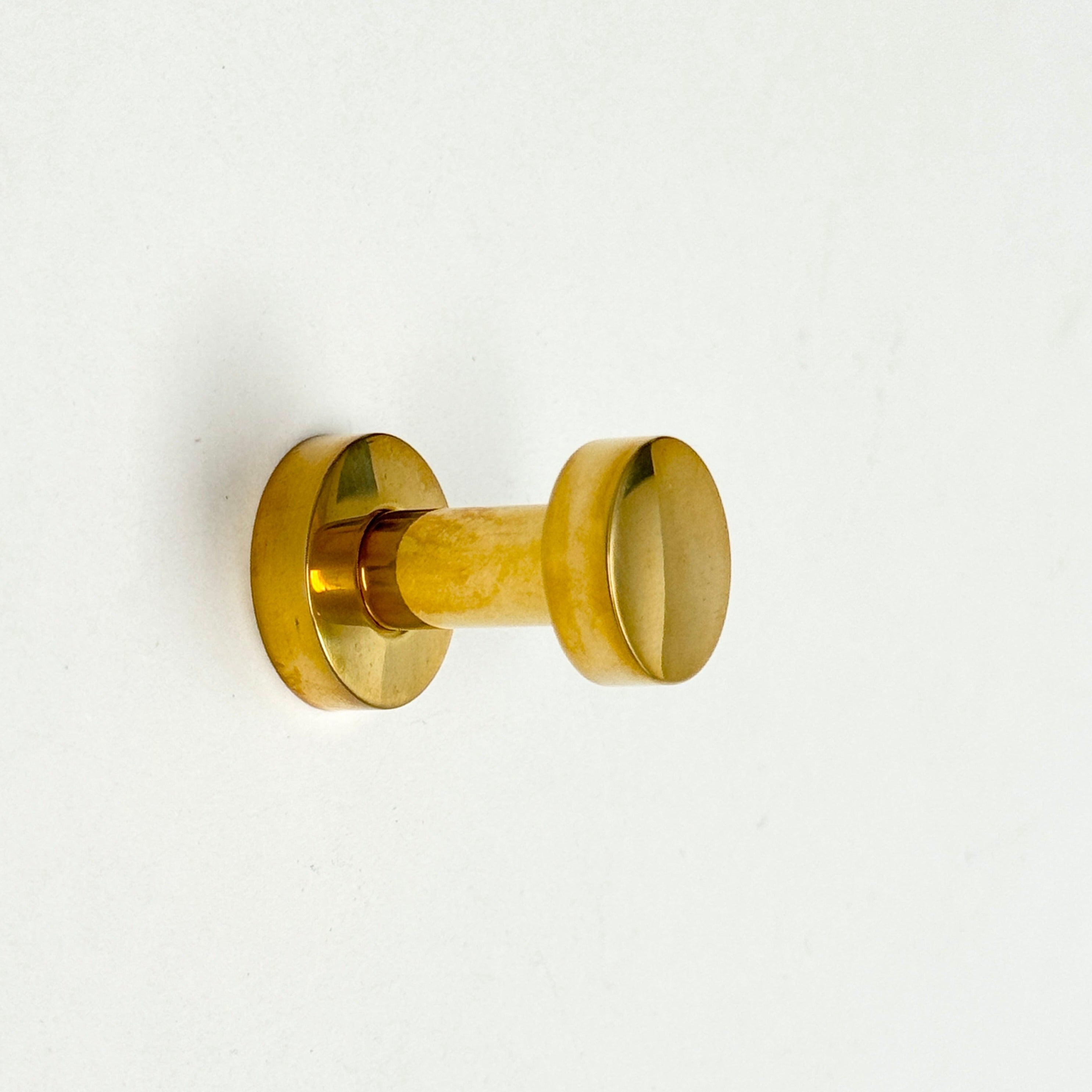 Polished Unlacquered Brass Post Hook