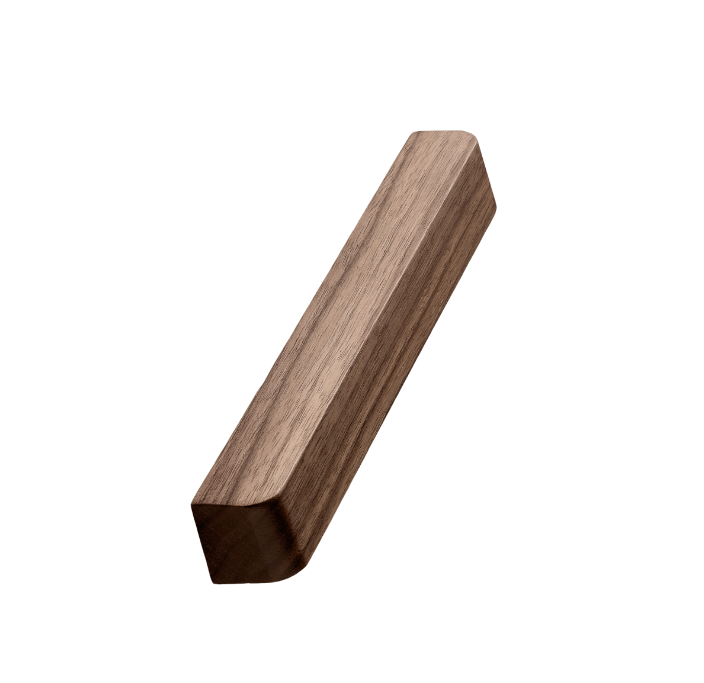 Walnut Wood "Degree" Cabinet Knob and Cup Drawer Pulls - Forge Hardware Studio