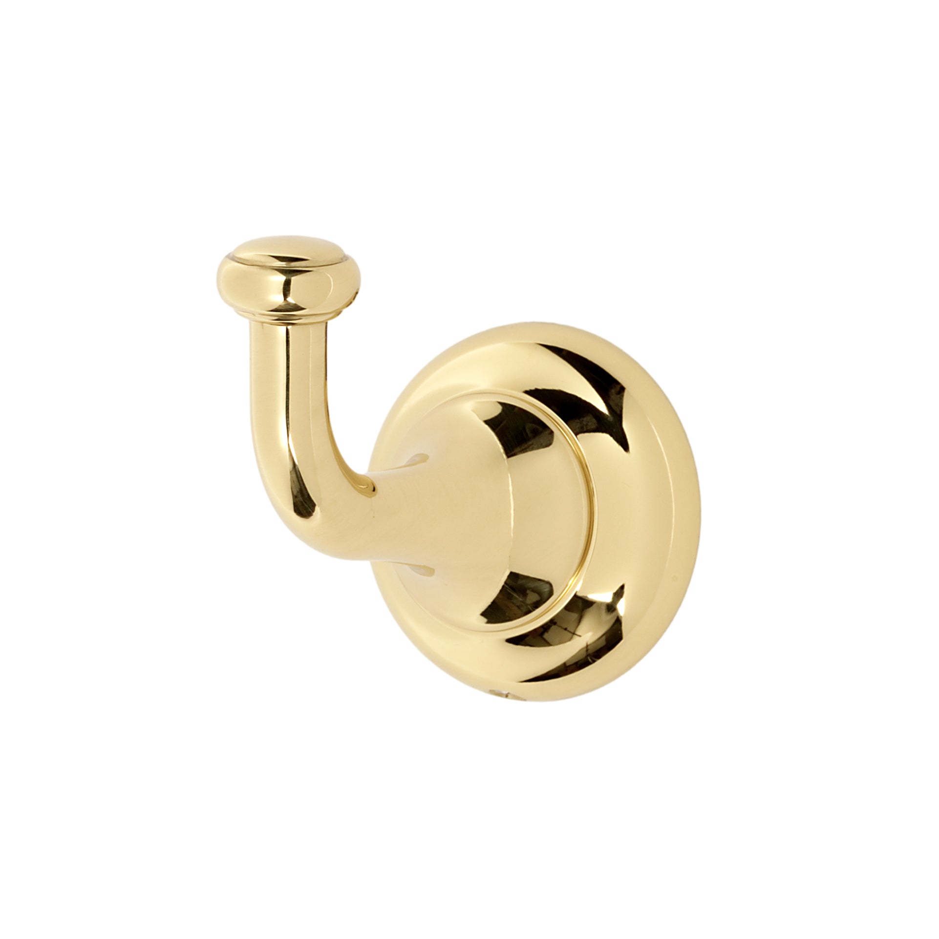 Polished Unlacquered Brass Wall Coat Hook