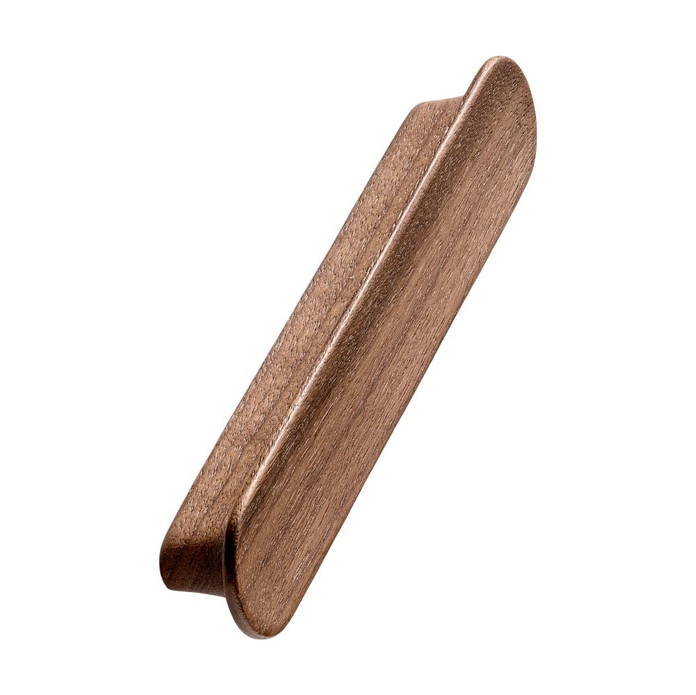 Lacquered Walnut Wood "Tuba" Cabinet Knob and Drawer Pulls