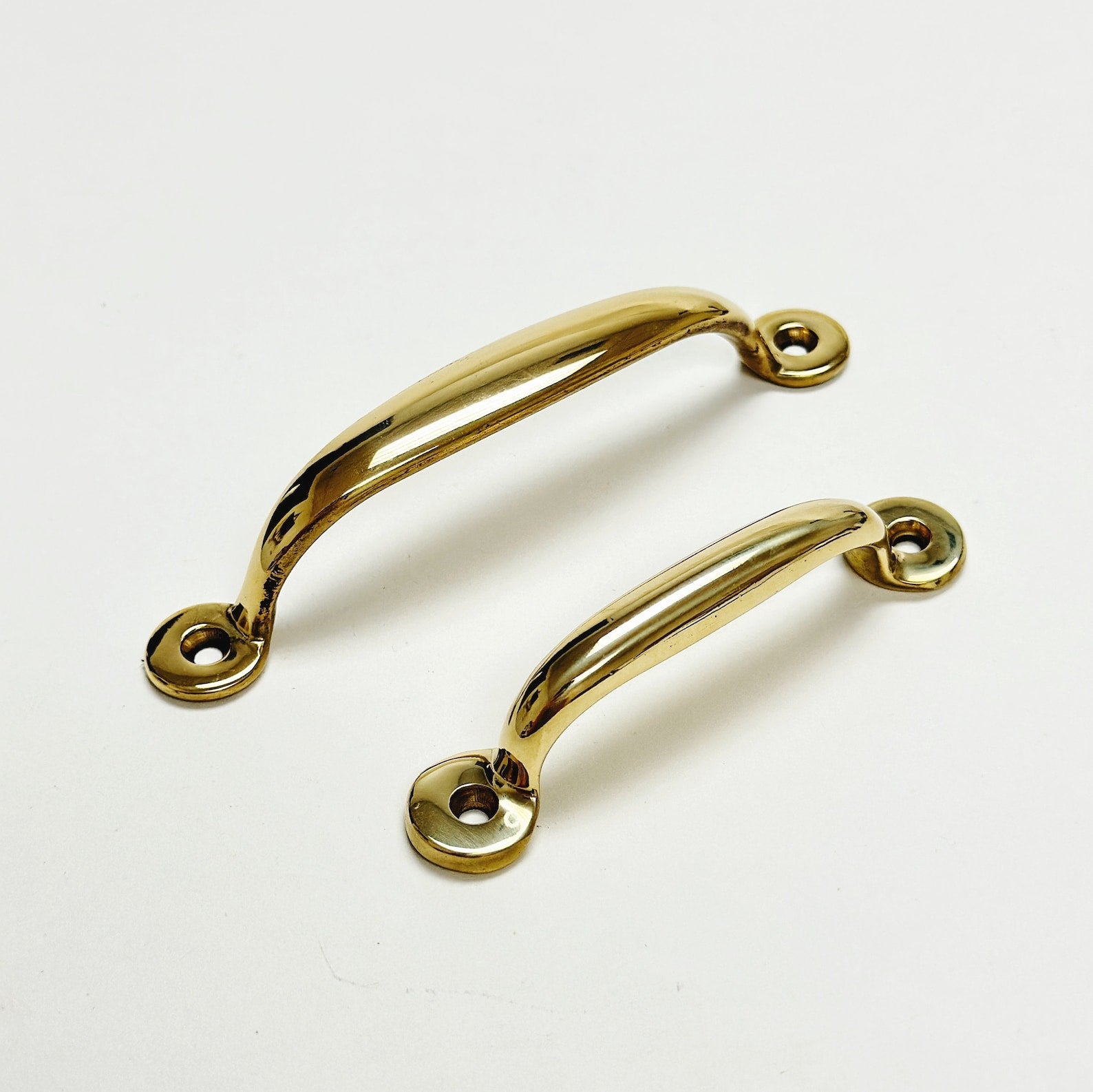 Unlacquered Brass "Everly" Screen Door and Drawer Pulls - Forge Hardware Studio