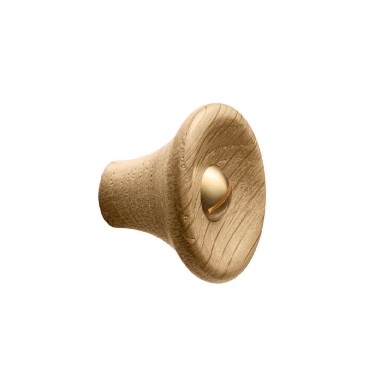 Brass Oak, Walnut, Black "Recta"  Round Cabinet Knobs