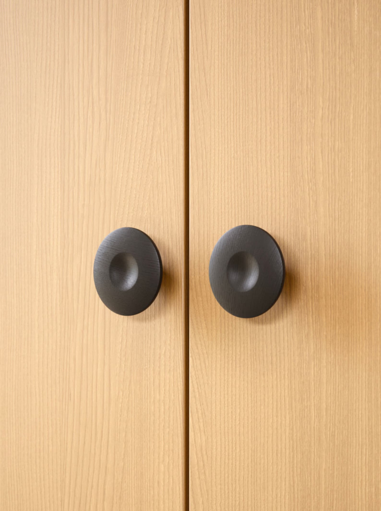 Oak, Walnut, Black "Drops" Cabinet Knob and Drawer Pulls