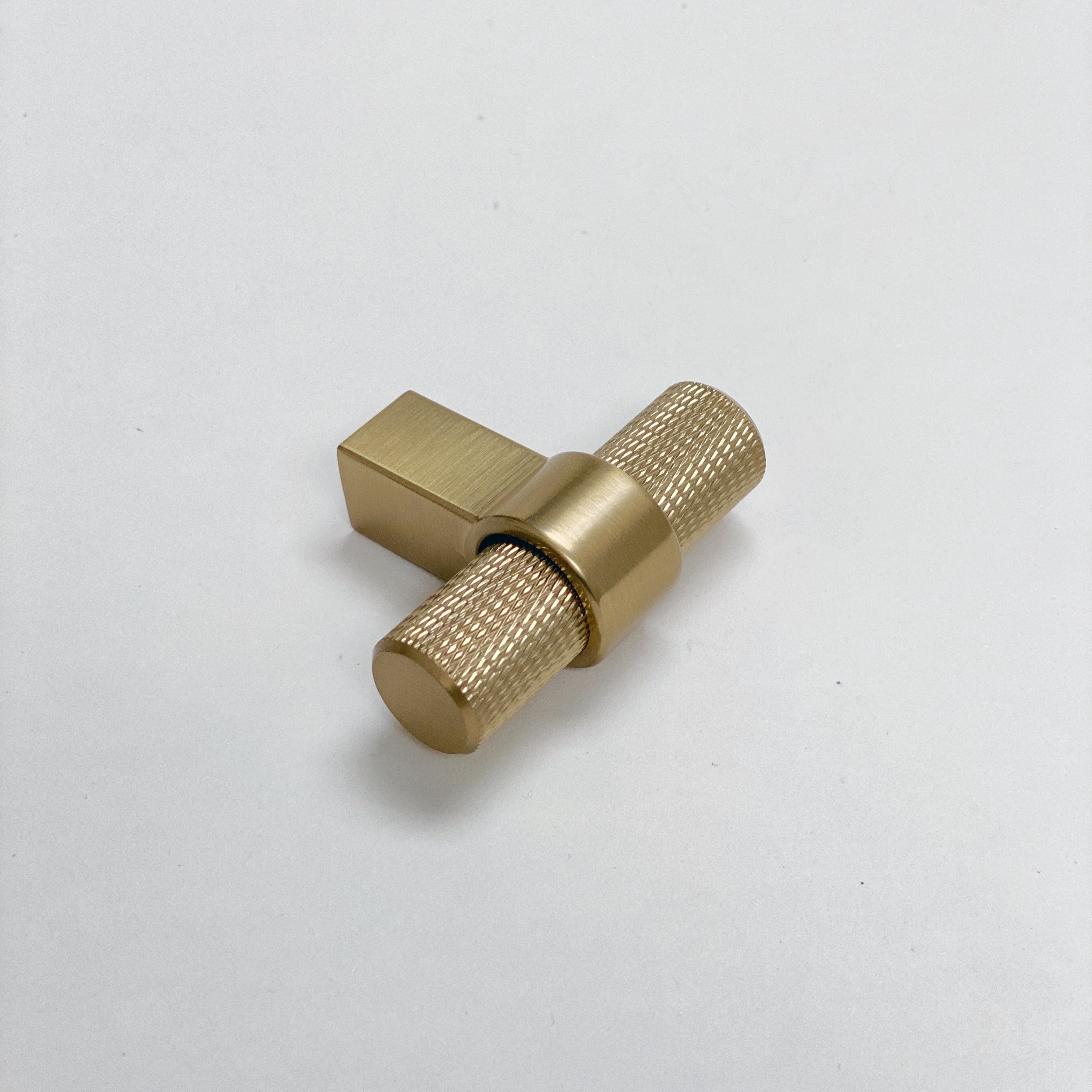 Knurled "Prelude" Champagne Bronze Cabinet Knobs and Drawer Pulls