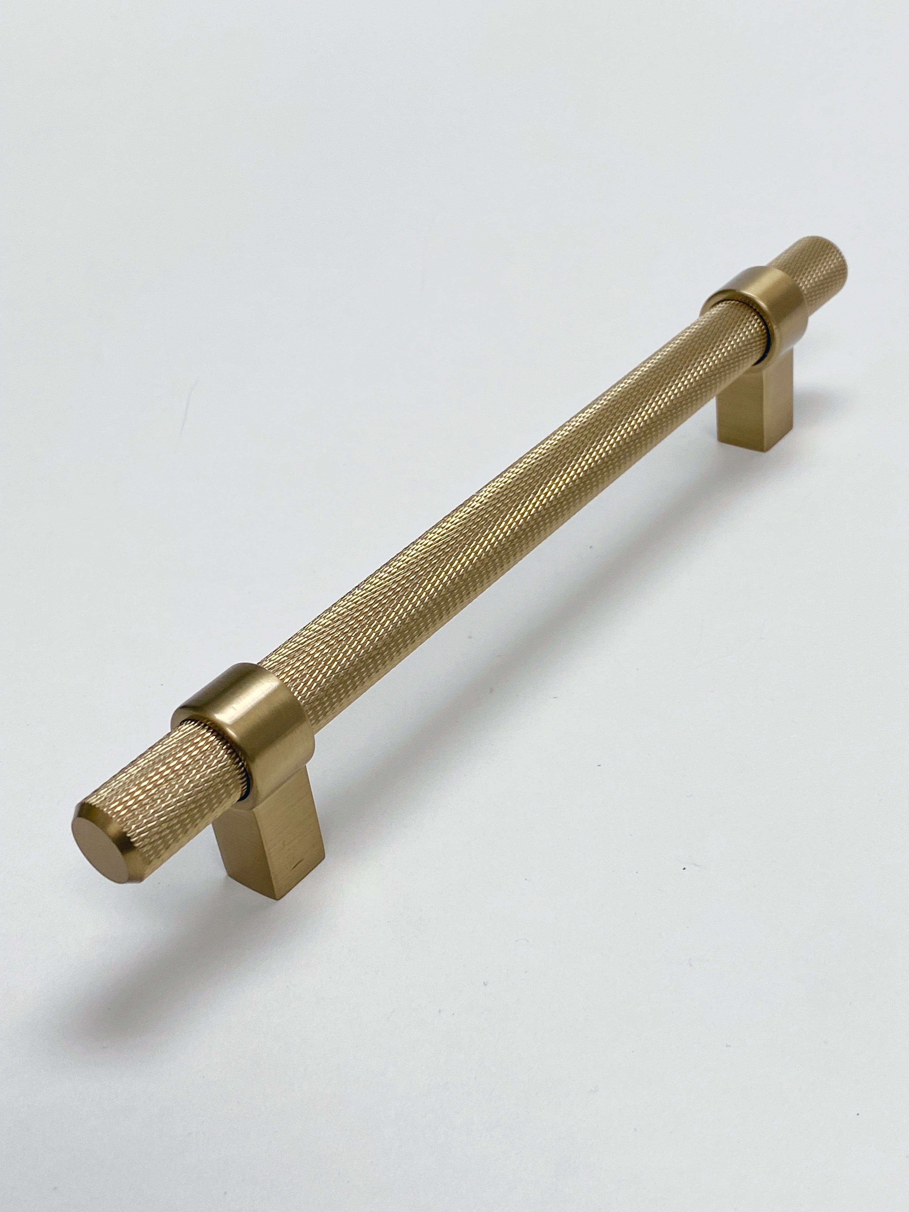 Knurled "Prelude" Champagne Bronze Cabinet Knobs and Drawer Pulls