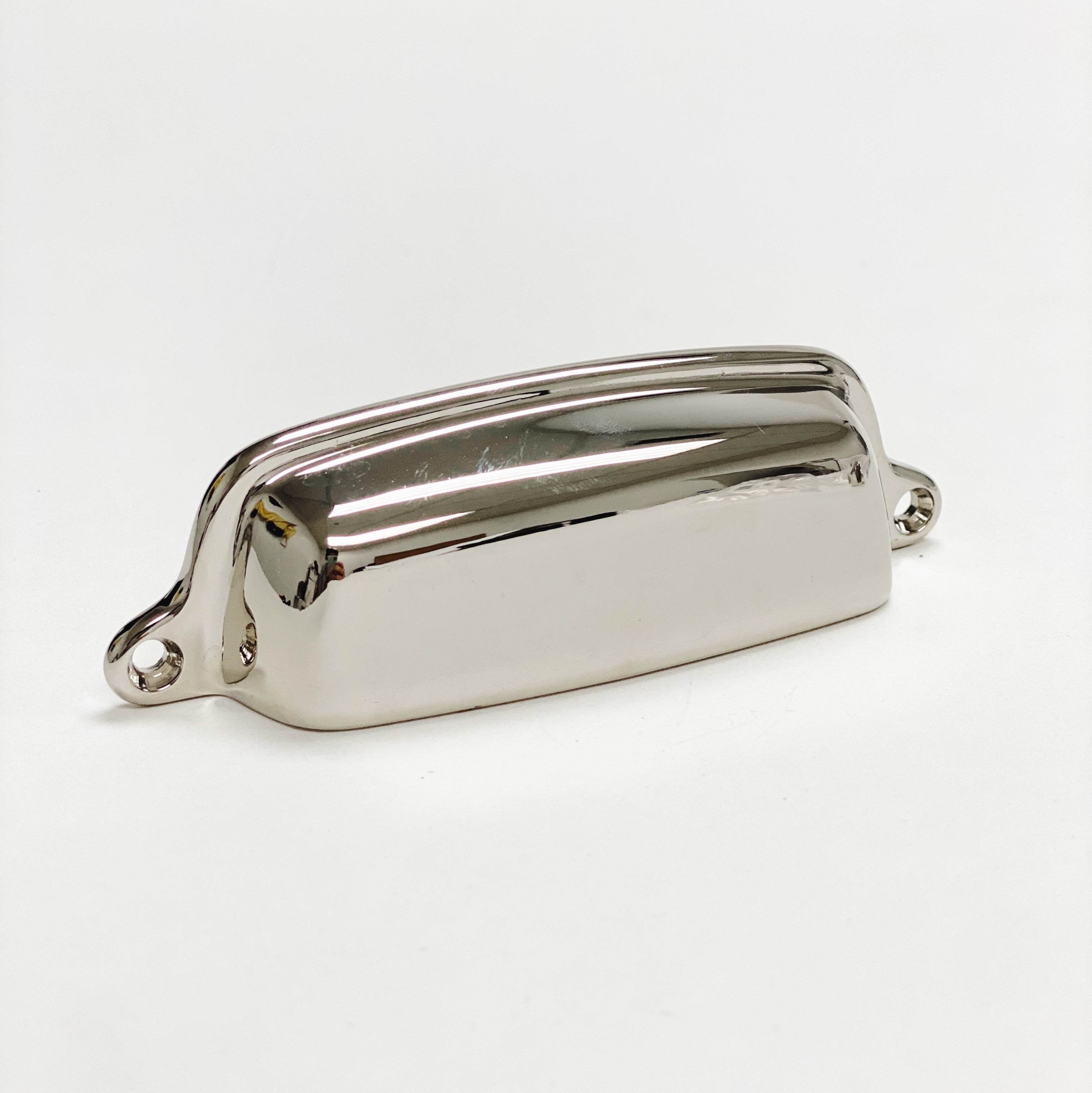 Polished Nickel "Eloise" Cabinet Cup Drawer Pull - Kitchen Drawer Handle - Forge Hardware Studio