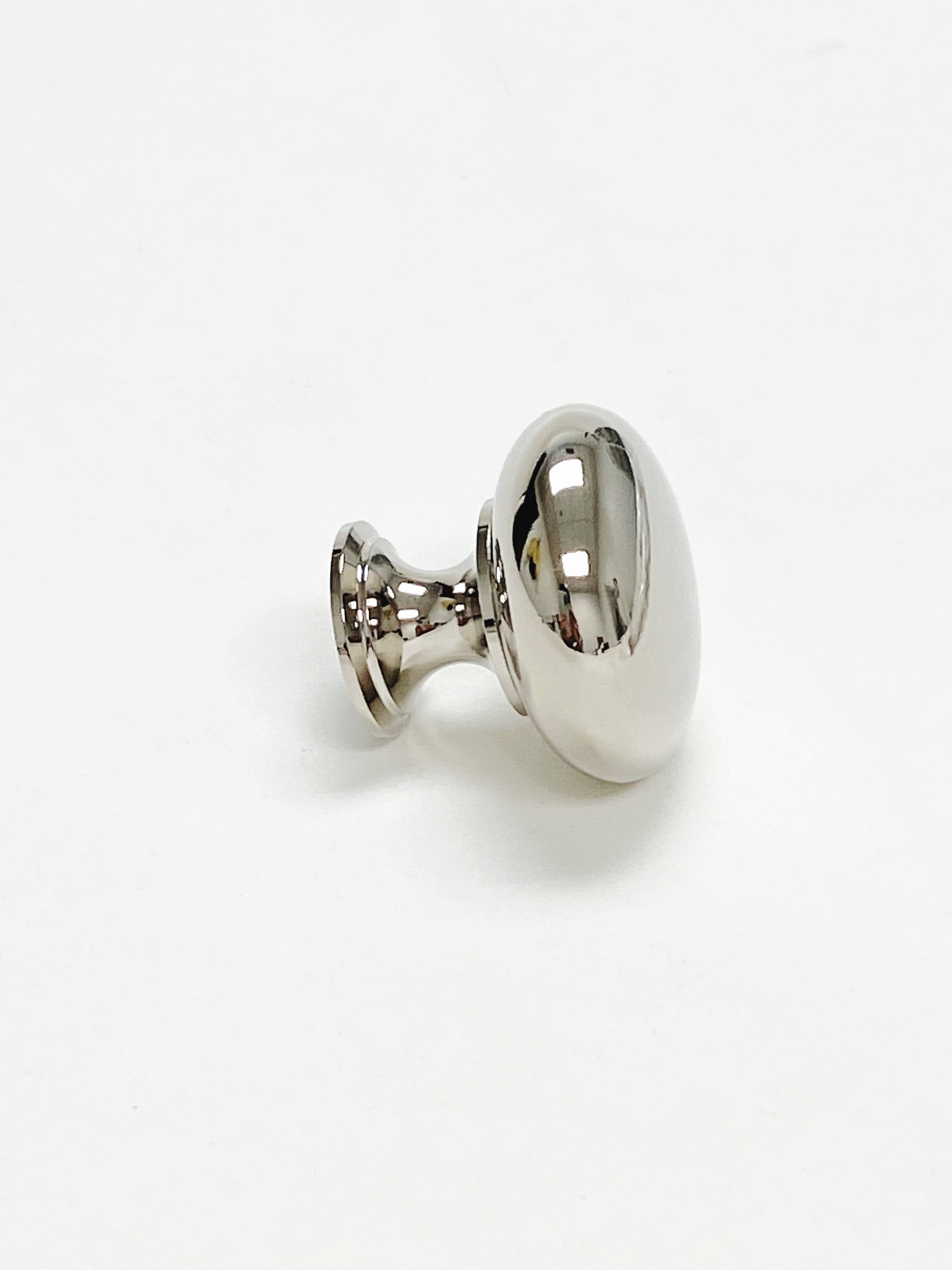 Polished Nickel "Eloise" Round Cabinet Knob - Forge Hardware Studio