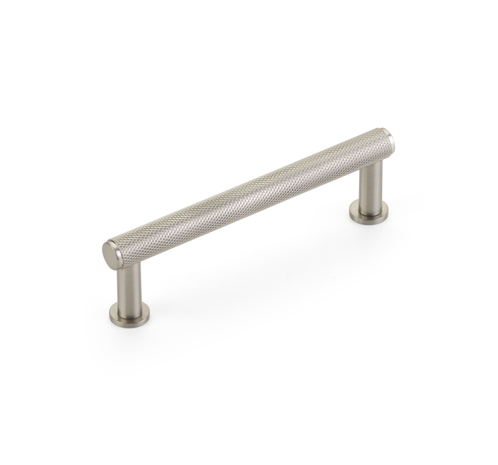 Brass Knurled Cabinet Pull with Backplate