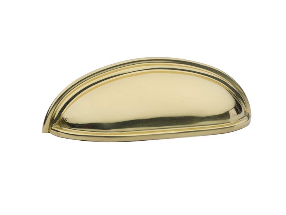 Unlacquered Brass Heritage Cabinet Cup Drawer Pull - Kitchen Drawer