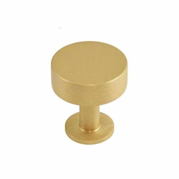 Lew's Square Bar Cabinet Knobs and Handles in Brushed Brass - Industry Hardware