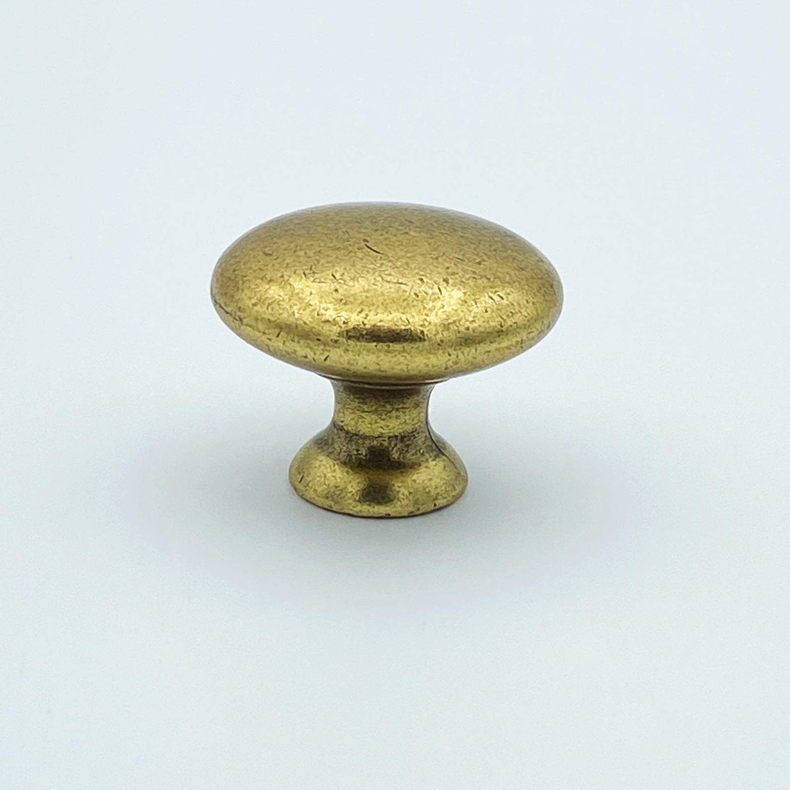 Antique Brass Round Cabinet Knob