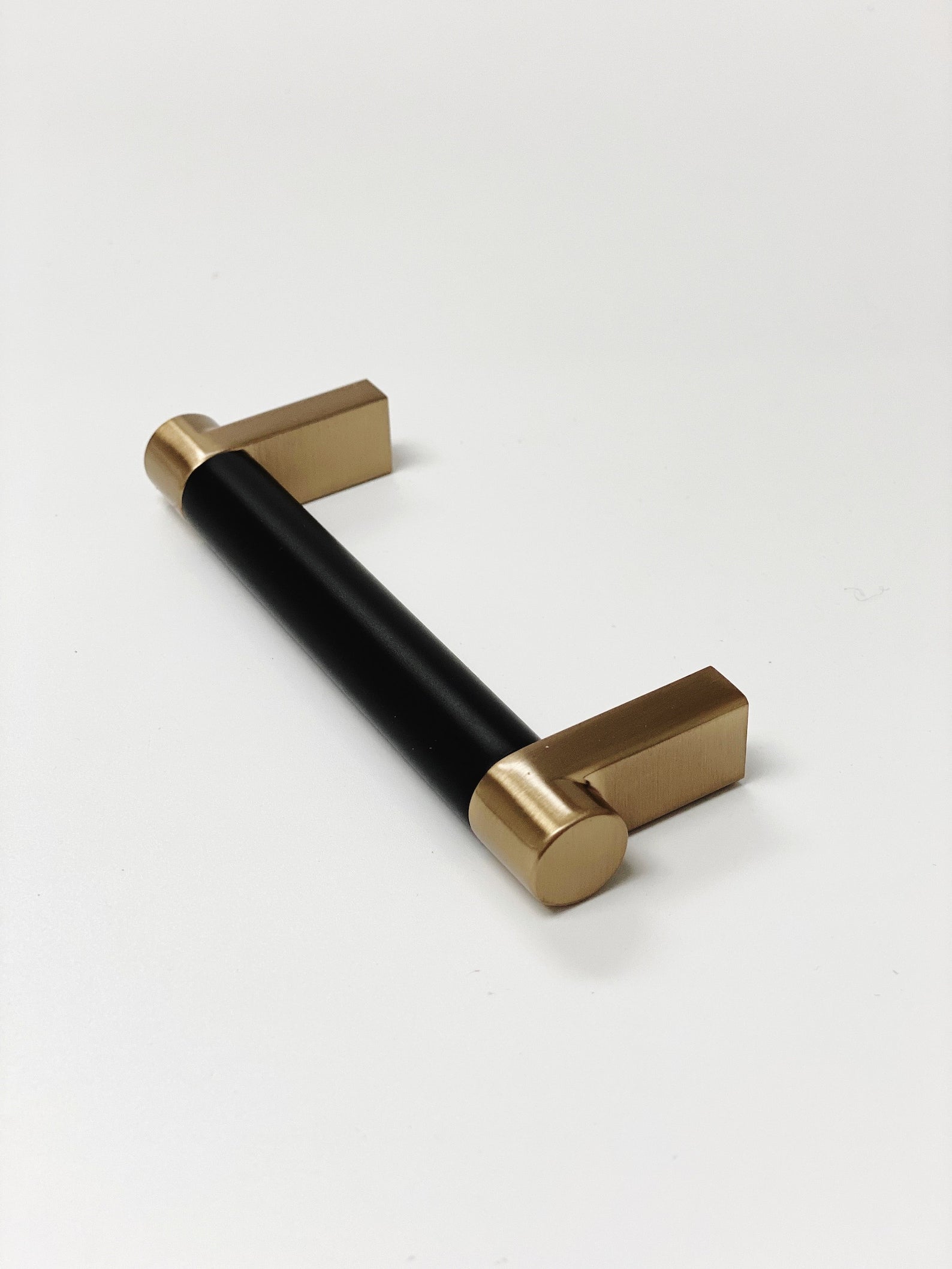 Smooth "Converse No.2" Champagne Bronze and Black Dual-Finish Knobs and Pulls - Industry Hardware