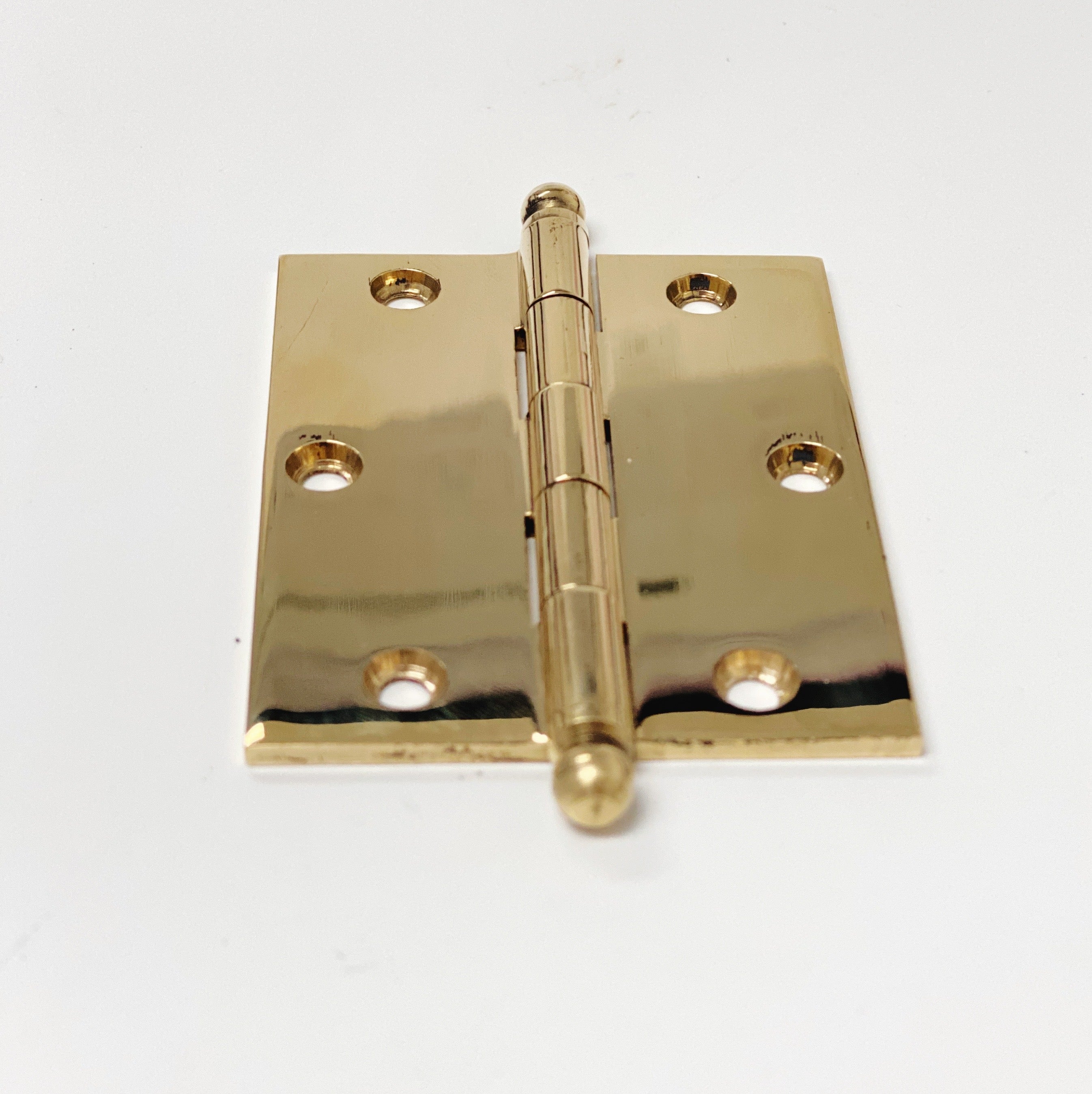 Unlacquered Brass "Eloise" Kitchen Cabinet Hinge | Pulls